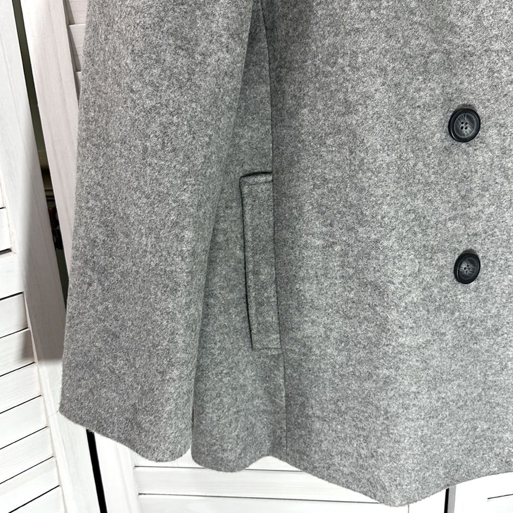 Old Navy Brushed Heather Gray Pea Coat Size XXL - Picture 6 of 13